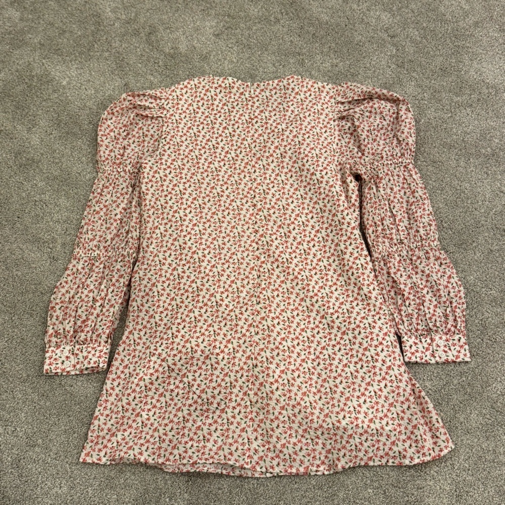 Tuckernuck Hyacinth House Textured Floral Puff Sleeve Clemons Mini Dress NWT - Picture 6 of 13